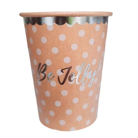 Vaso Eco kraft Be Jolly 8u