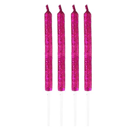 Velas de gibré mediana fucsia 4u