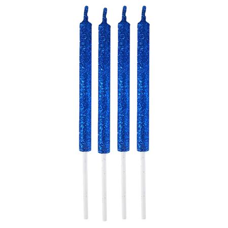 Velas de gibré mediana azul 4u