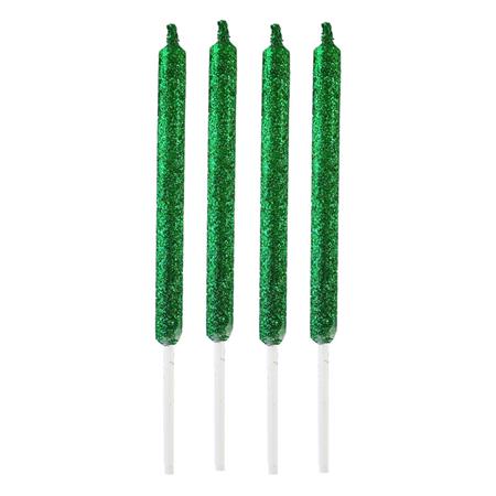 Velas de gibré mediana verde 4u