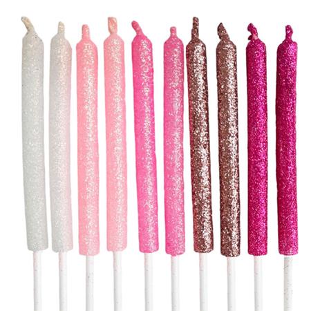Velas de gibré medianas Pink 10u