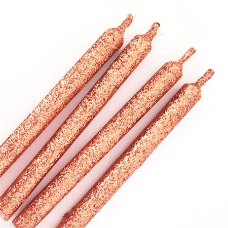 Velas de gibré medianas rose gold 4u