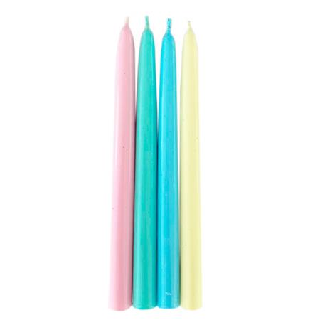 Velas pastel mate 4u