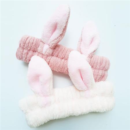 Vincha SPA conejito (rosa/natural)